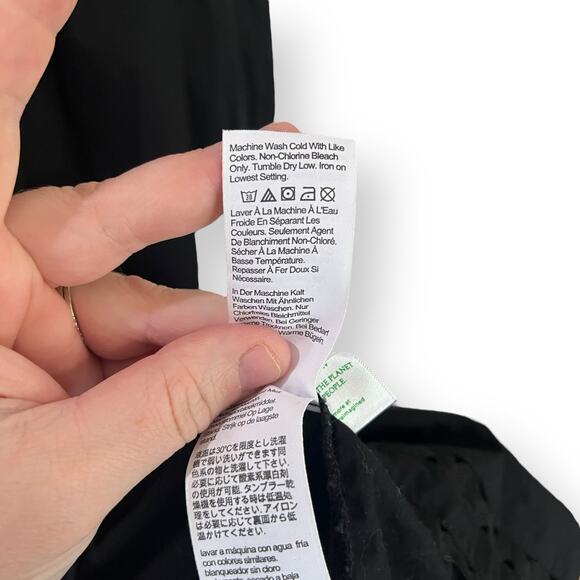 J. Crew Black Lace Trim Midi Dress - Picture 9 of 11